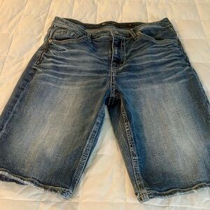 BKE Blue denim shorts. Size 34. Excellent condition.
